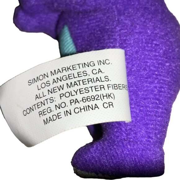 2000 Tinky Winky Purple TeleTubbies McDonald's Key Chain - Picture 6 of 10